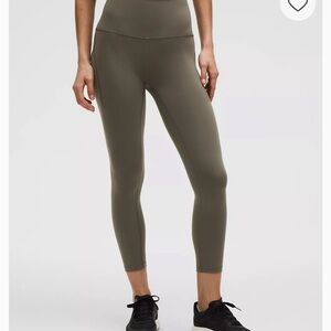 Lululemon Olive Leggings with pockets